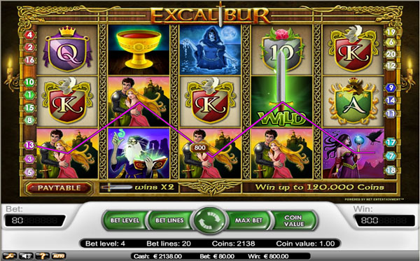 Excalibur Casino Euro