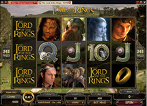 all slots lord of the rings